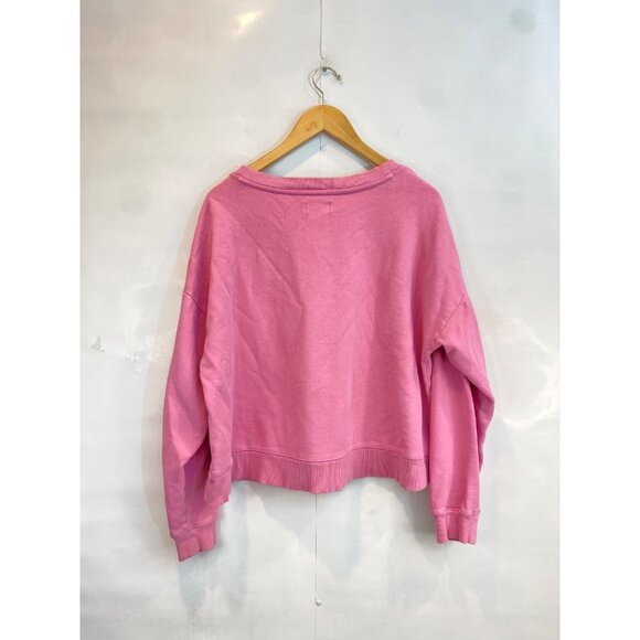 Anthropologie Maeve City Crew Austin Pink Pullover Sweatshirt Size Medium - Picture 3 of 9